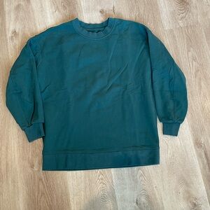 Lululemon perfectly oversized crew - green jasper color